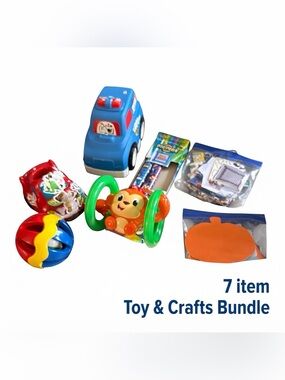 Bundle 7 Piece Kids/baby Toys and Craft Supplies